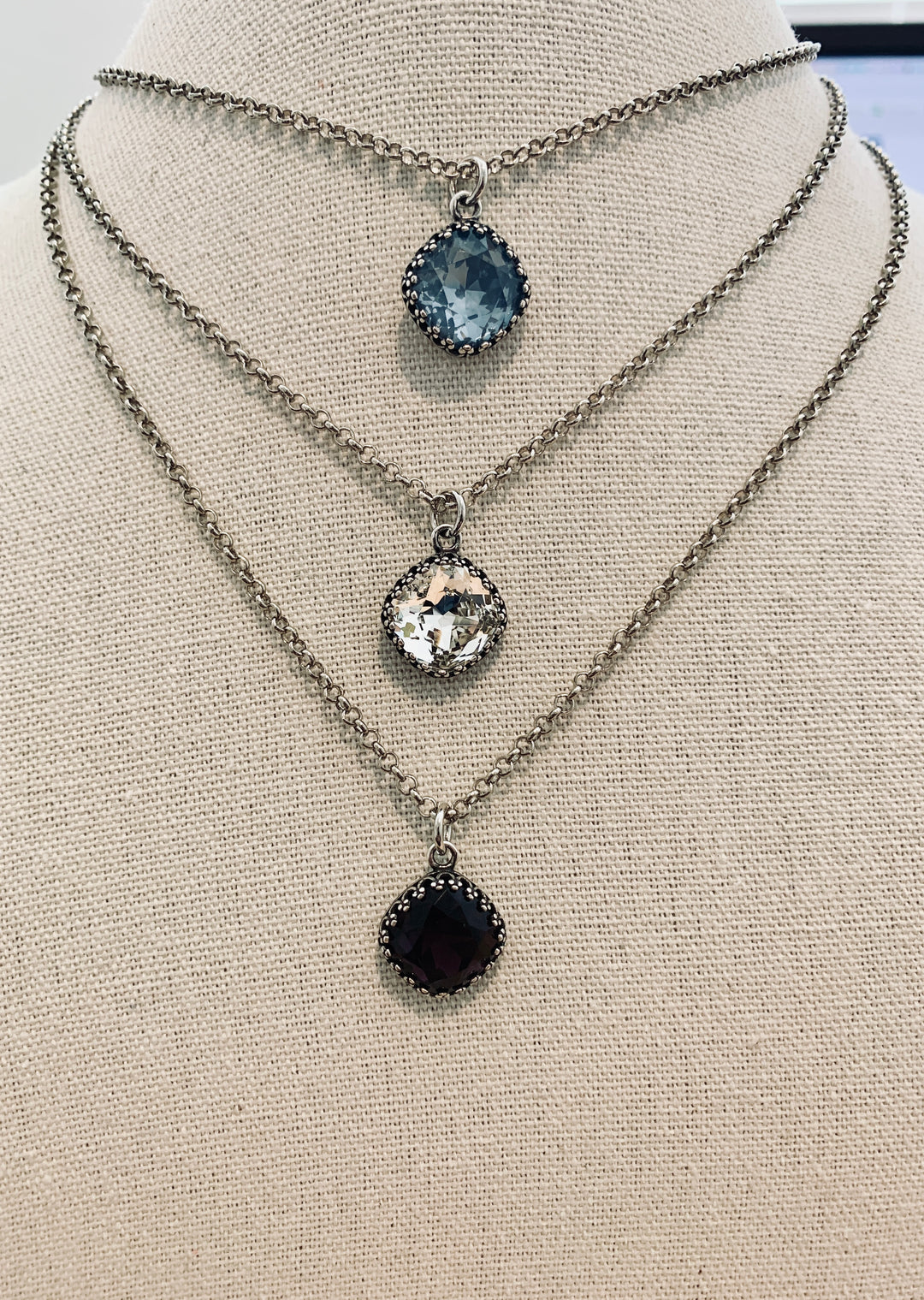 [PRE-ORDER] Wear His Reflection Antique-Wrapped Crystal Pendant - Trust God Charm [SHIPS IN 1-2 WEEKS]