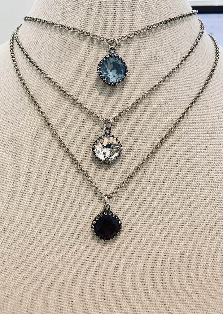 [PRE-ORDER] Wear His Reflection Antique-Wrapped Crystal Pendant - Trust God Charm [SHIPS IN 1-2 WEEKS]