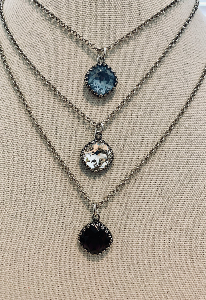 [PRE-ORDER] Wear His Reflection Antique-Wrapped Crystal Pendant - Trust God Charm [SHIPS IN 1-2 WEEKS]