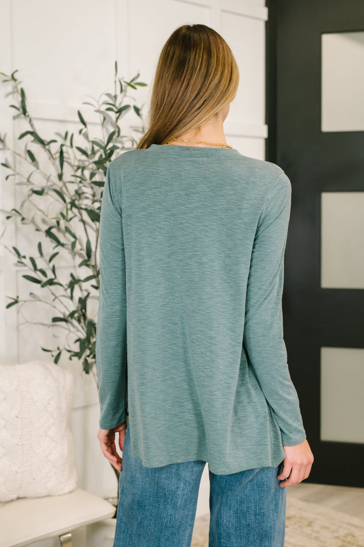 Ocean Air Relaxed V-Neck Top
