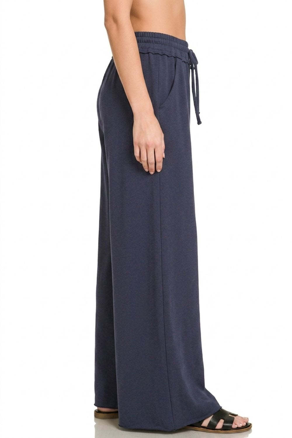 Cloud Comfort French Terry Wide Leg Sweatpants   Pants Joy & Country