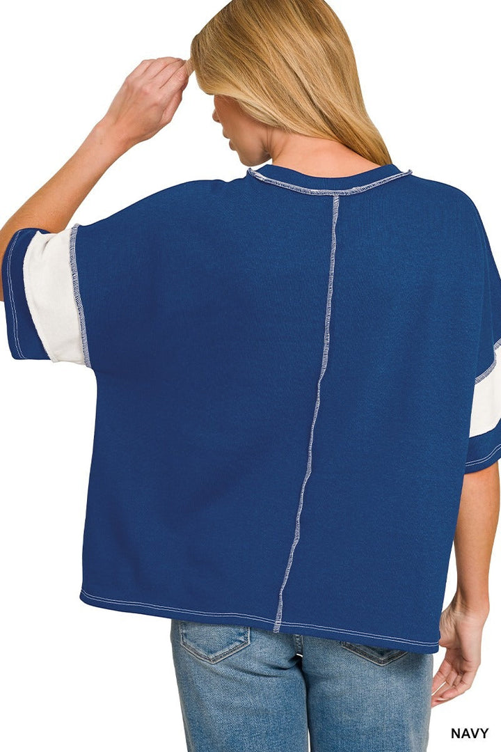 Off Duty Essential French Terry Striped Top   Shirts & Tops Joy & Country