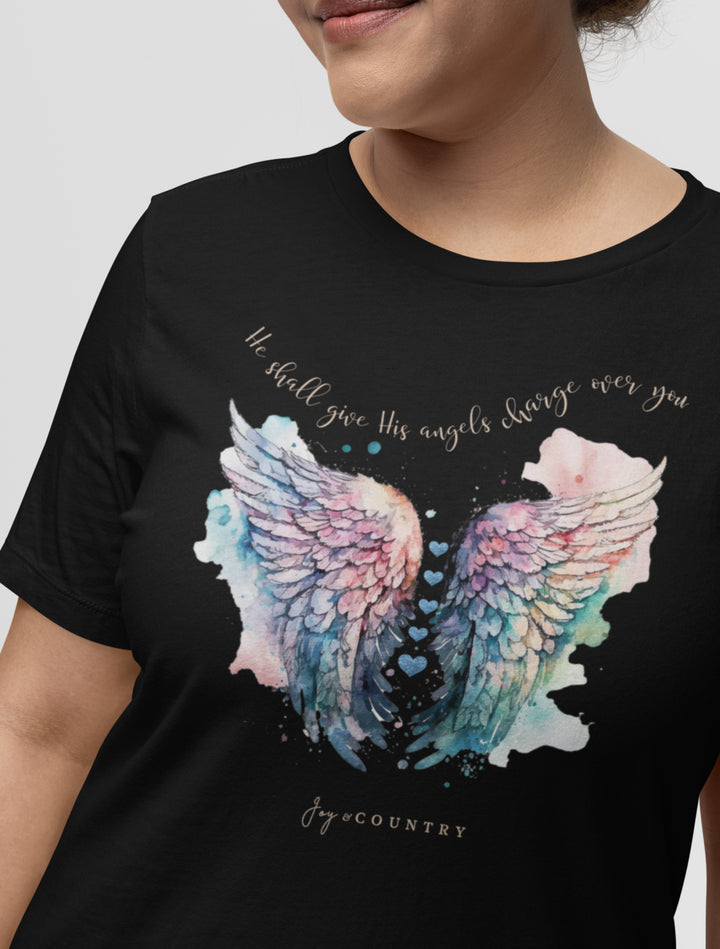 He Shall Give His Angels Charge Over You - Unisex Crew-Neck Tee