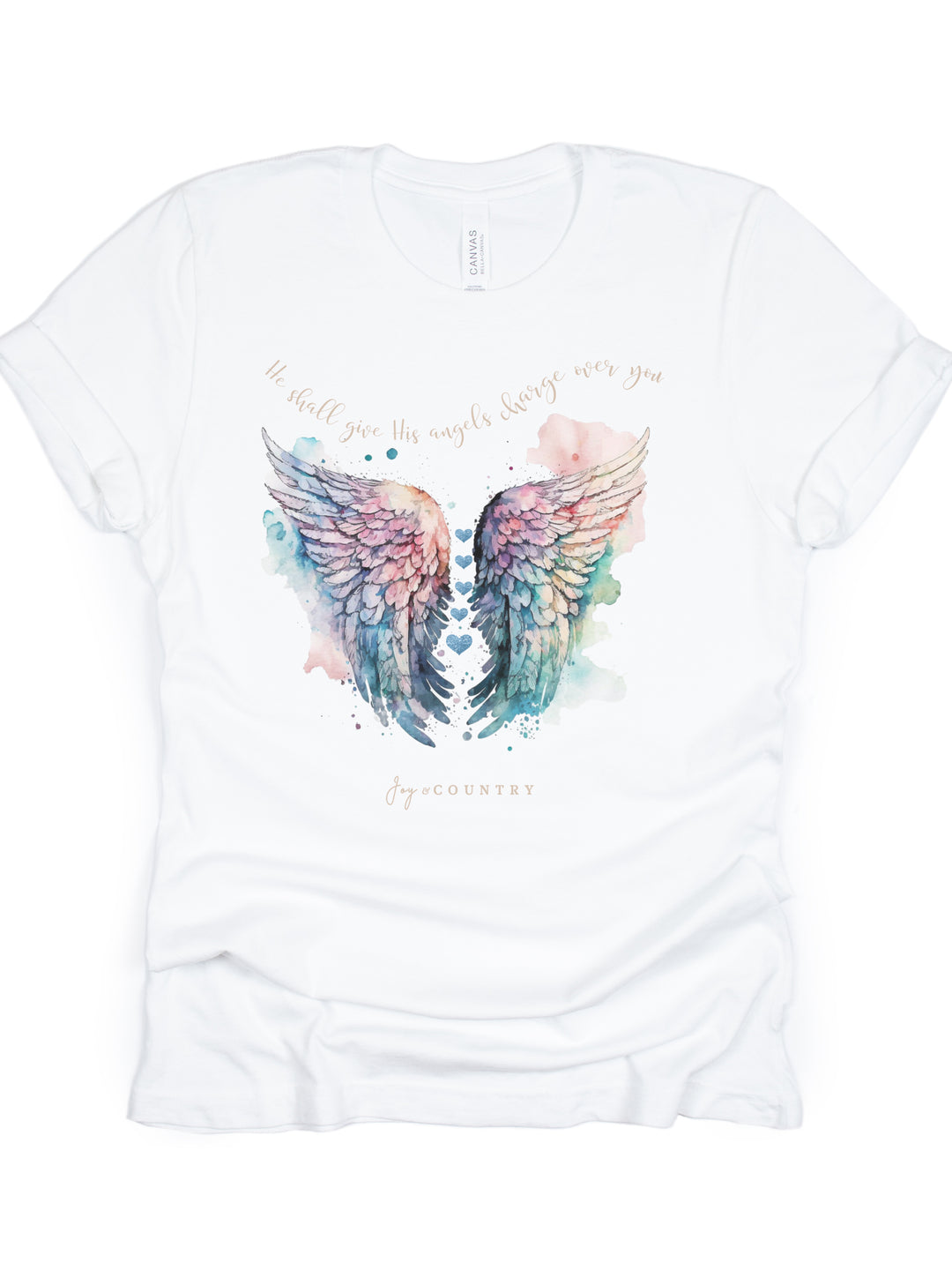 He Shall Give His Angels Charge Over You - Unisex Crew-Neck Tee