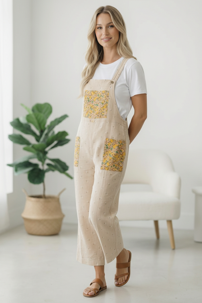 Sunflower Patch Pocket Overalls    Joy & Country