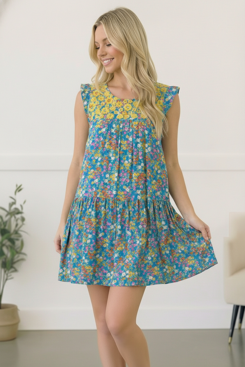The Wildflower Whimsy Embroidered Dress    Joy & Country