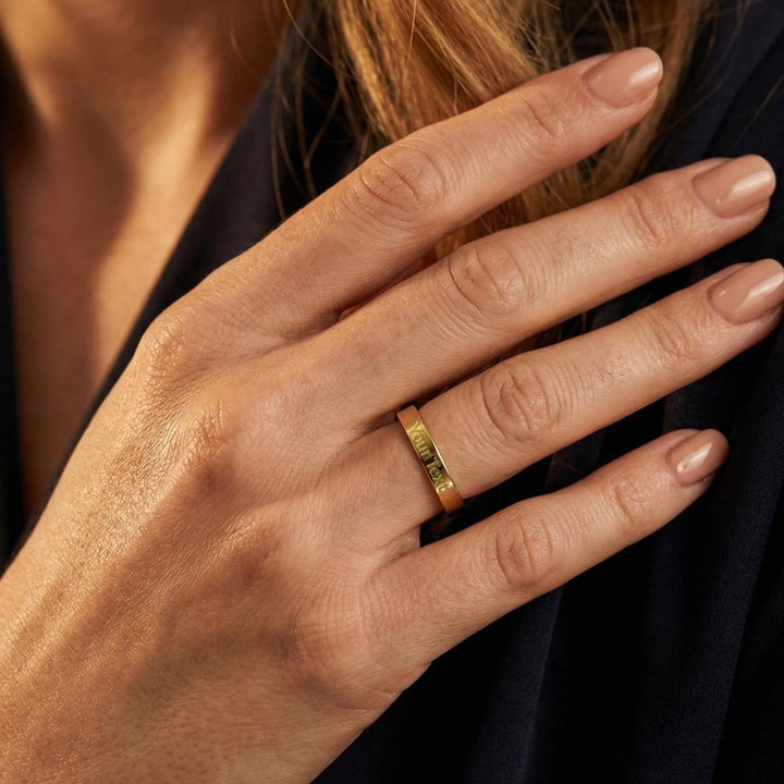 Personalized Engraved Message Ring (Stainless Steel)