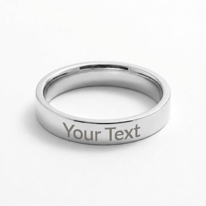 Personalized Engraved Message Ring (Stainless Steel)   Jewelry Joy & Country