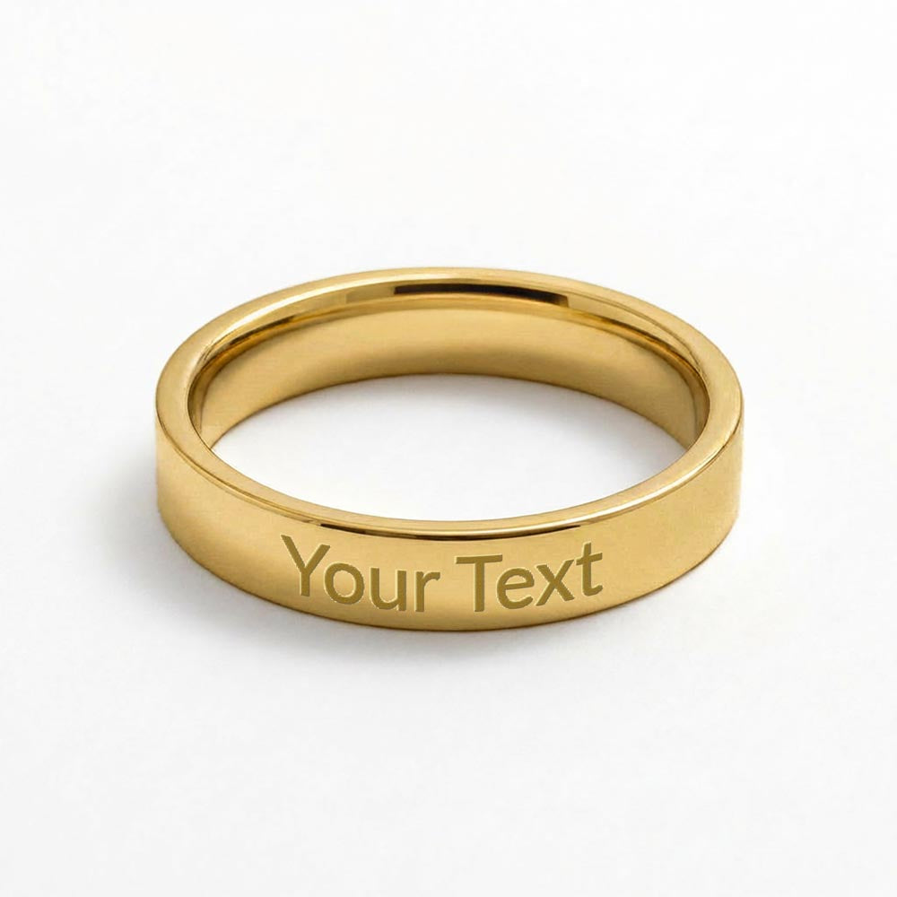 Personalized Engraved Message Ring (Stainless Steel)   Jewelry Joy & Country