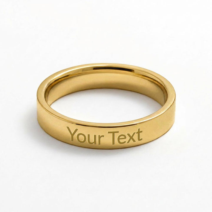 Personalized Engraved Message Ring (Stainless Steel)   Jewelry Joy & Country