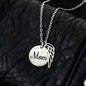 Mom I'll Hold You In My Heart - Stainless Steel Memorial Necklace With Angel Wing - Joy & Country