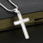 With God All Things Are Possible - Stainless Steel Cross Necklace - Joy & Country