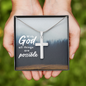 With God All Things Are Possible - Stainless Steel Cross Necklace - Joy & Country