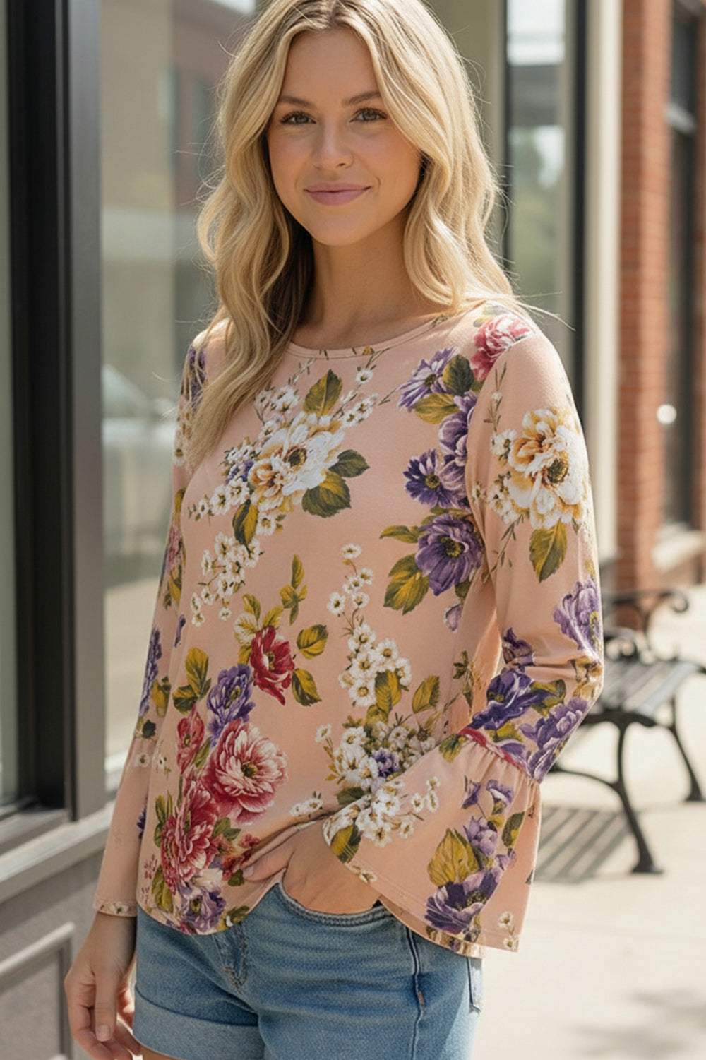 Love Grows Here Bell Sleeve Top    Joy & Country