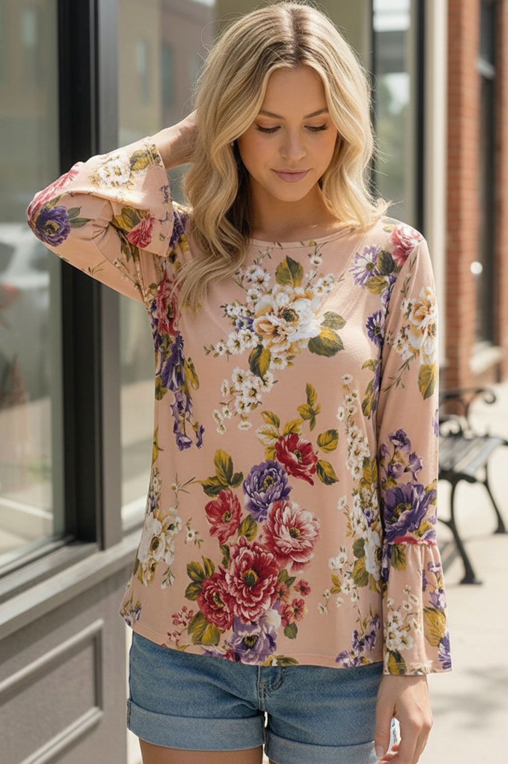 Love Grows Here Bell Sleeve Top    Joy & Country