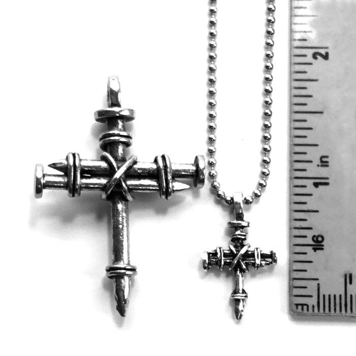 Petite Nail Cross Necklace