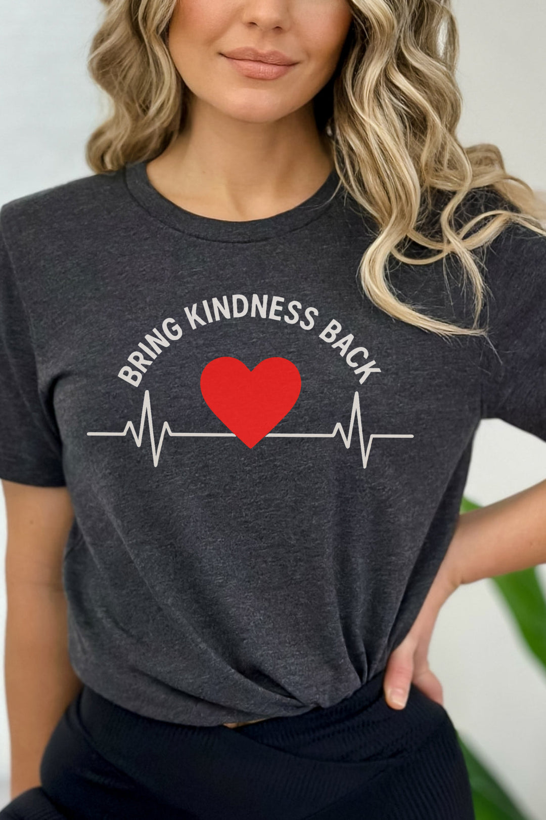 Bring Kindness Back - Heartbeat - Unisex Crew-Neck Tee   T-Shirt Joy & Country