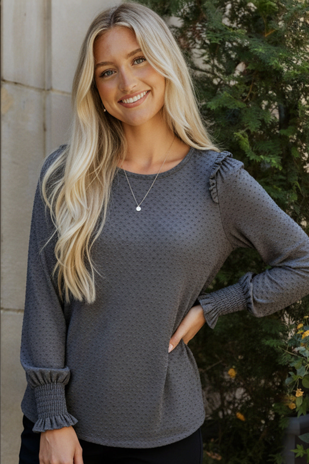 Sweetheart Charm Ruffled Top   Shirts & Tops Joy & Country