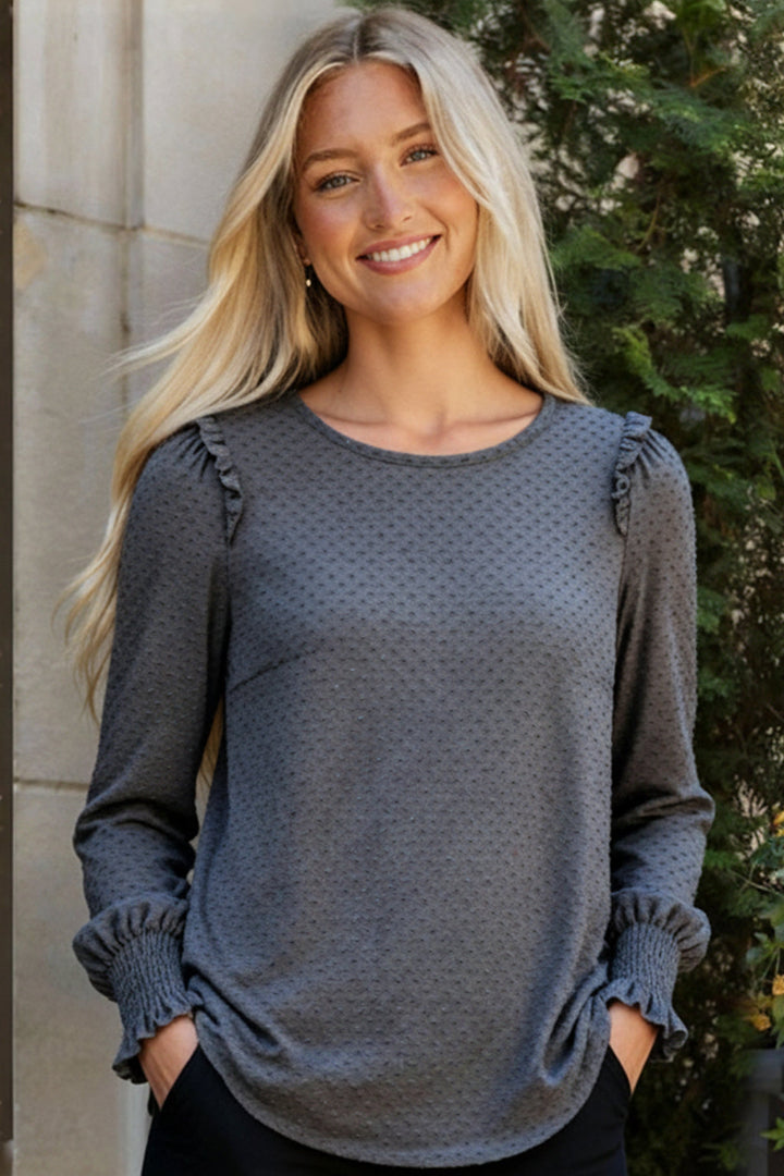 Sweetheart Charm Ruffled Top   Shirts & Tops Joy & Country