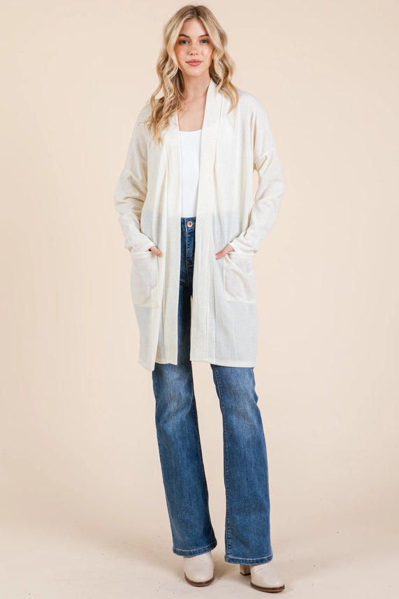 Made For More - Gold Speckled Cardigan