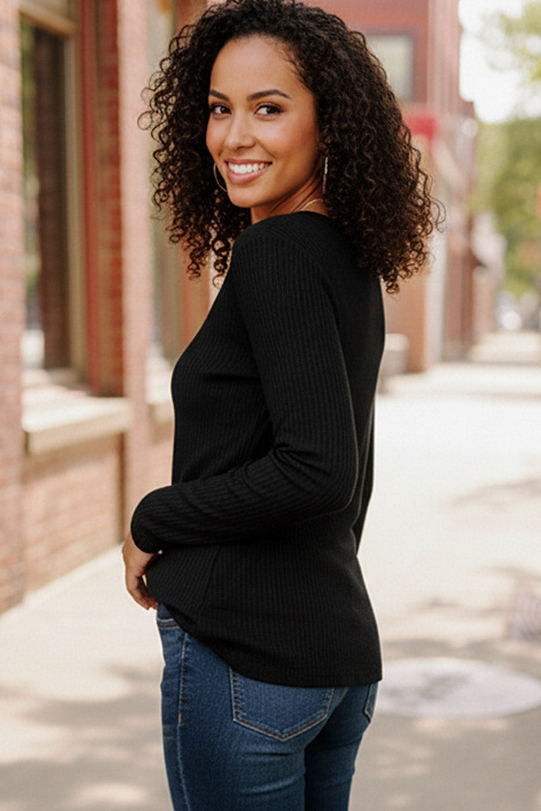 Noir Cabin Thermal Knit Top   Shirts & Tops Joy & Country