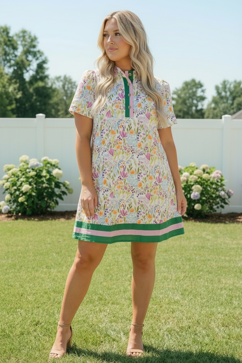 Spring Ready Floral Shift Dress    Joy & Country