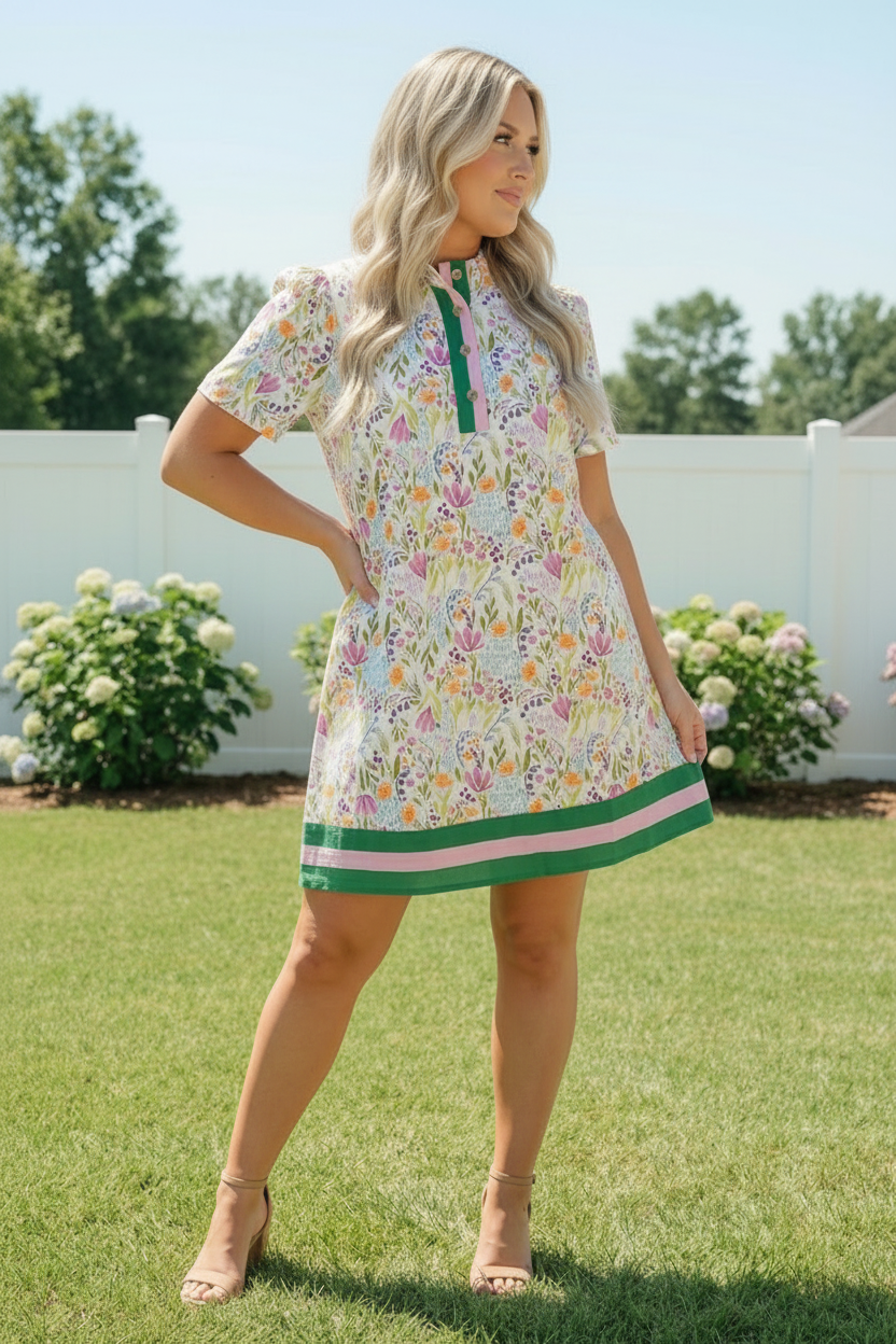 Spring Ready Floral Shift Dress    Joy & Country