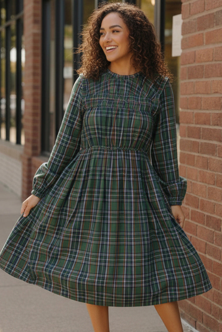 Cedar Lane Plaid Midi Dress    Joy & Country