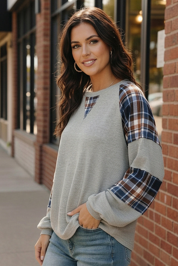 Plaid & Chill Thermal Knit    Joy & Country