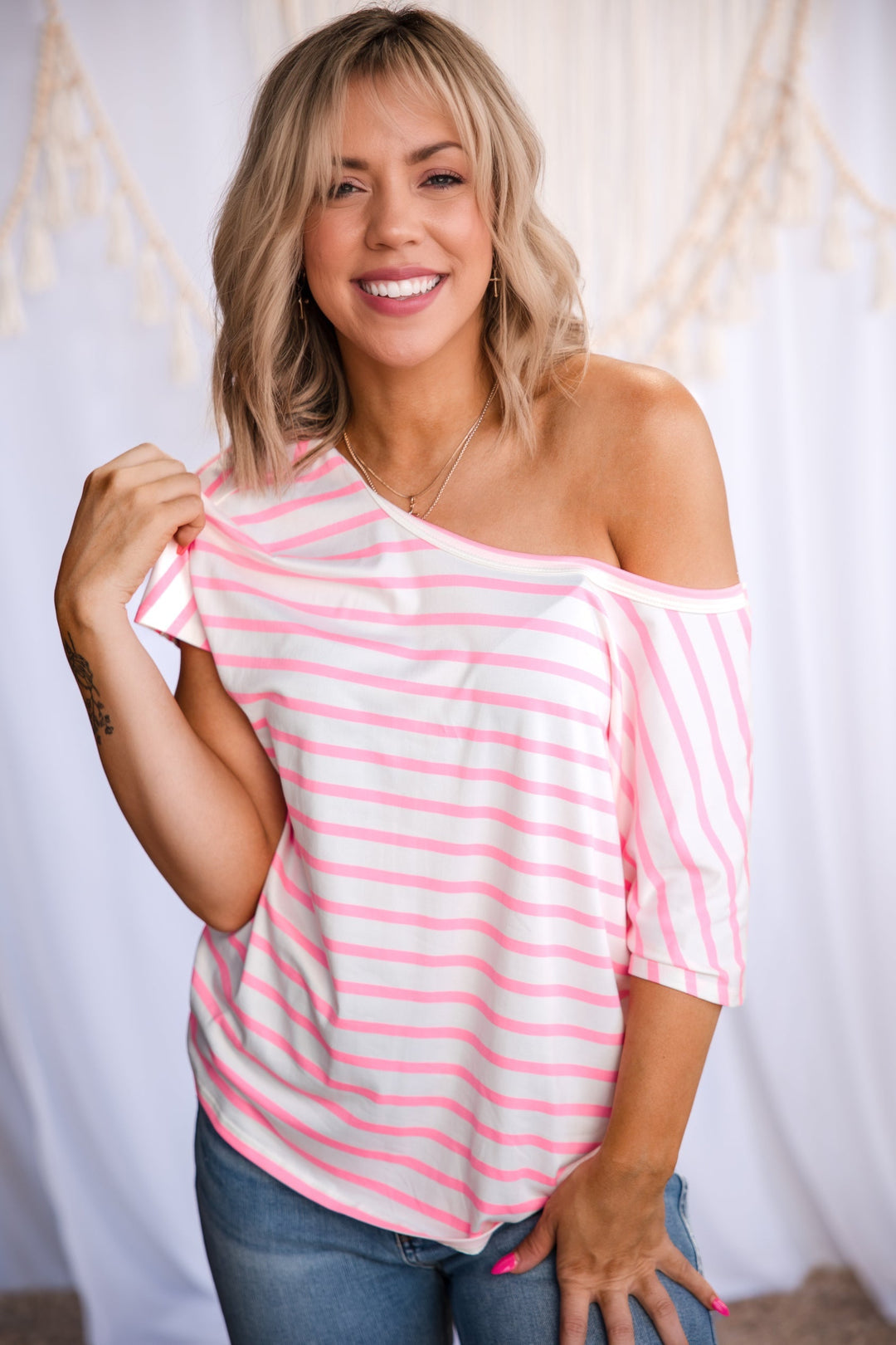 Cotton Candy Open-Back Top