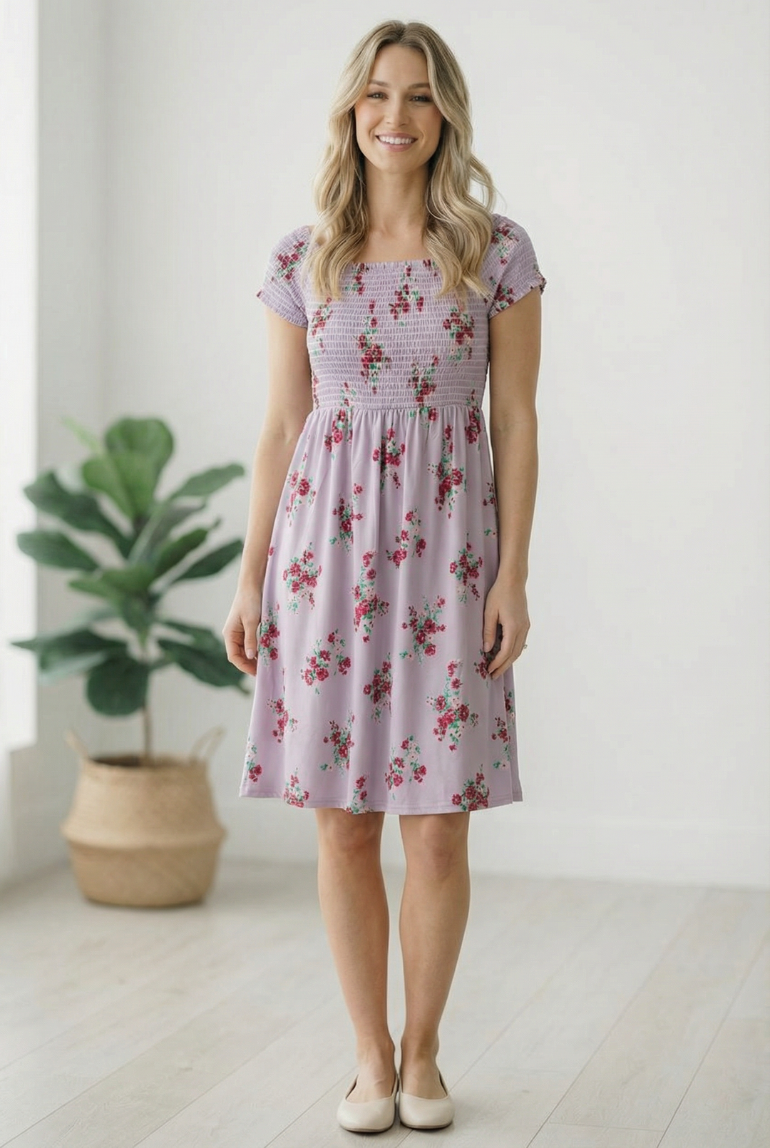 My Favorite Chapter Lilac Floral Dress    Joy & Country