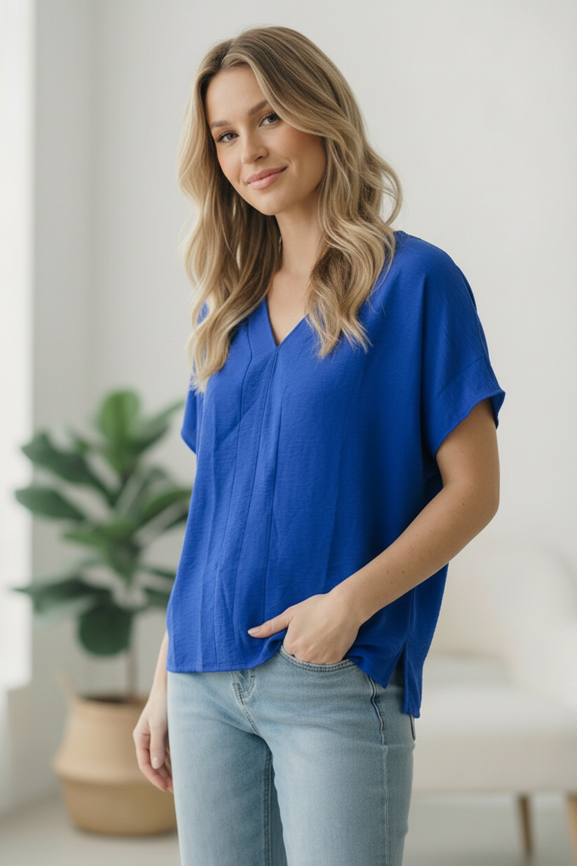 Simply Stunning V-Neck Top    Joy & Country