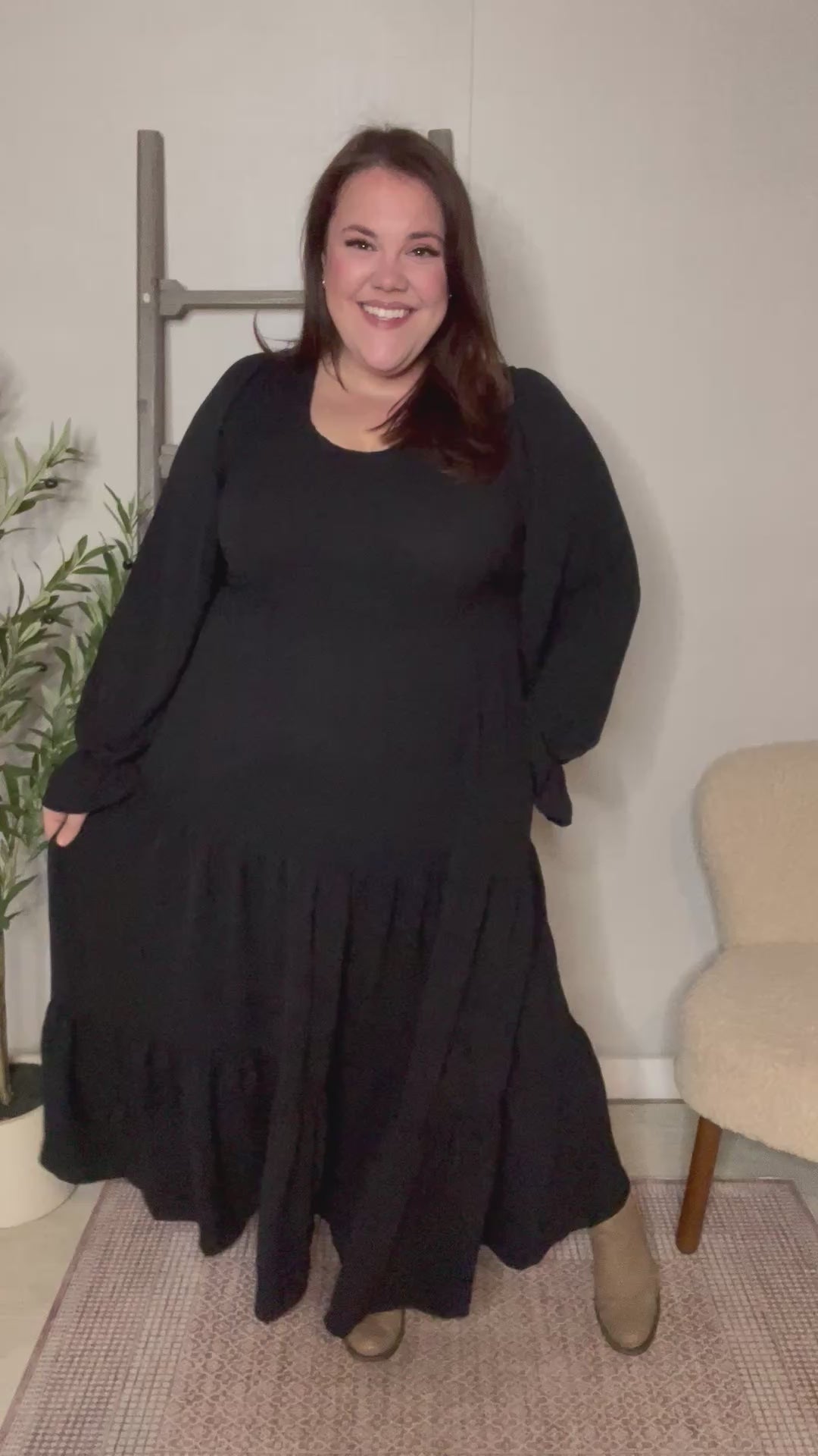 Enchanting Black Maxi Dress