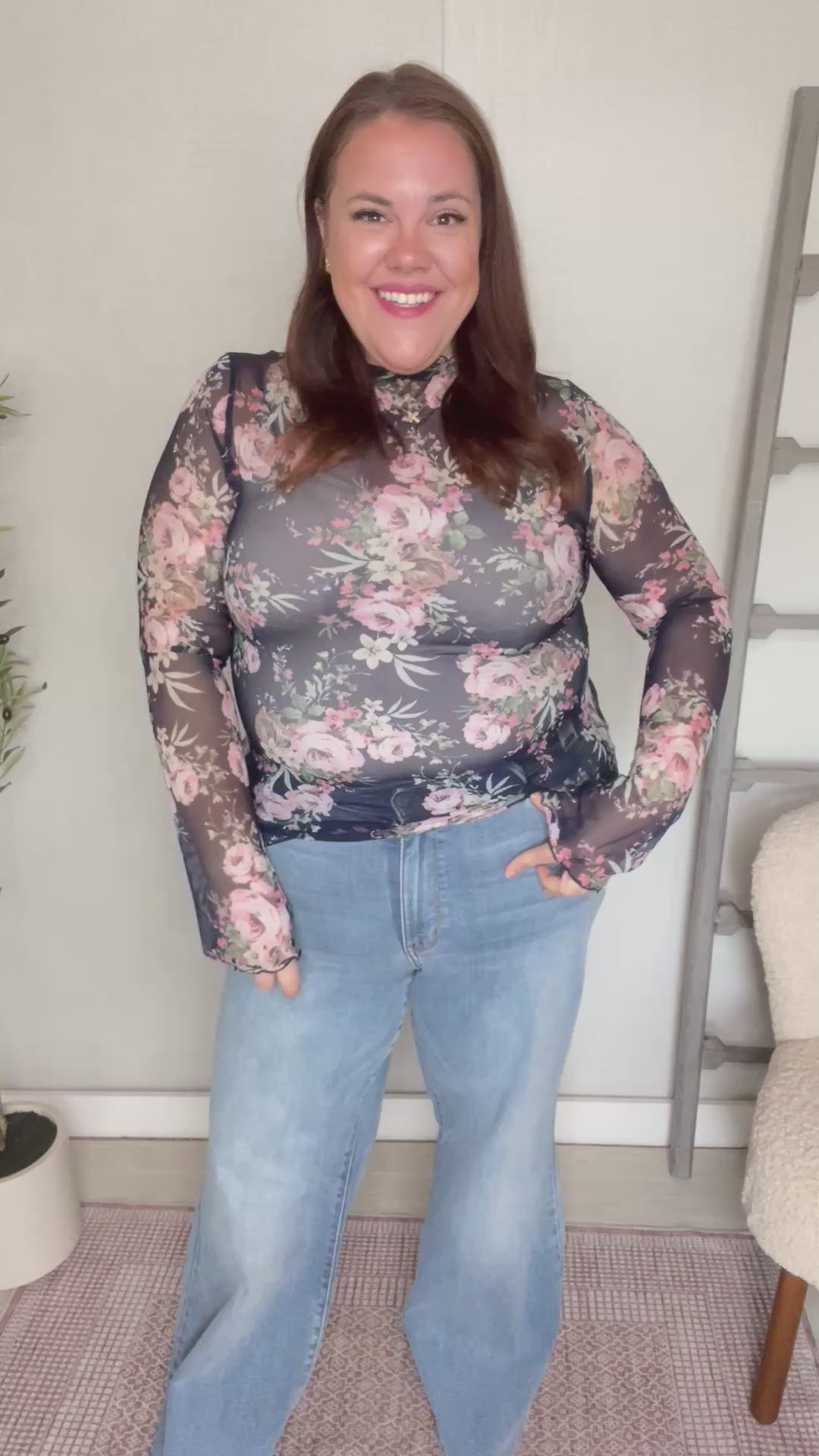 Midnight Romance Sheer Top