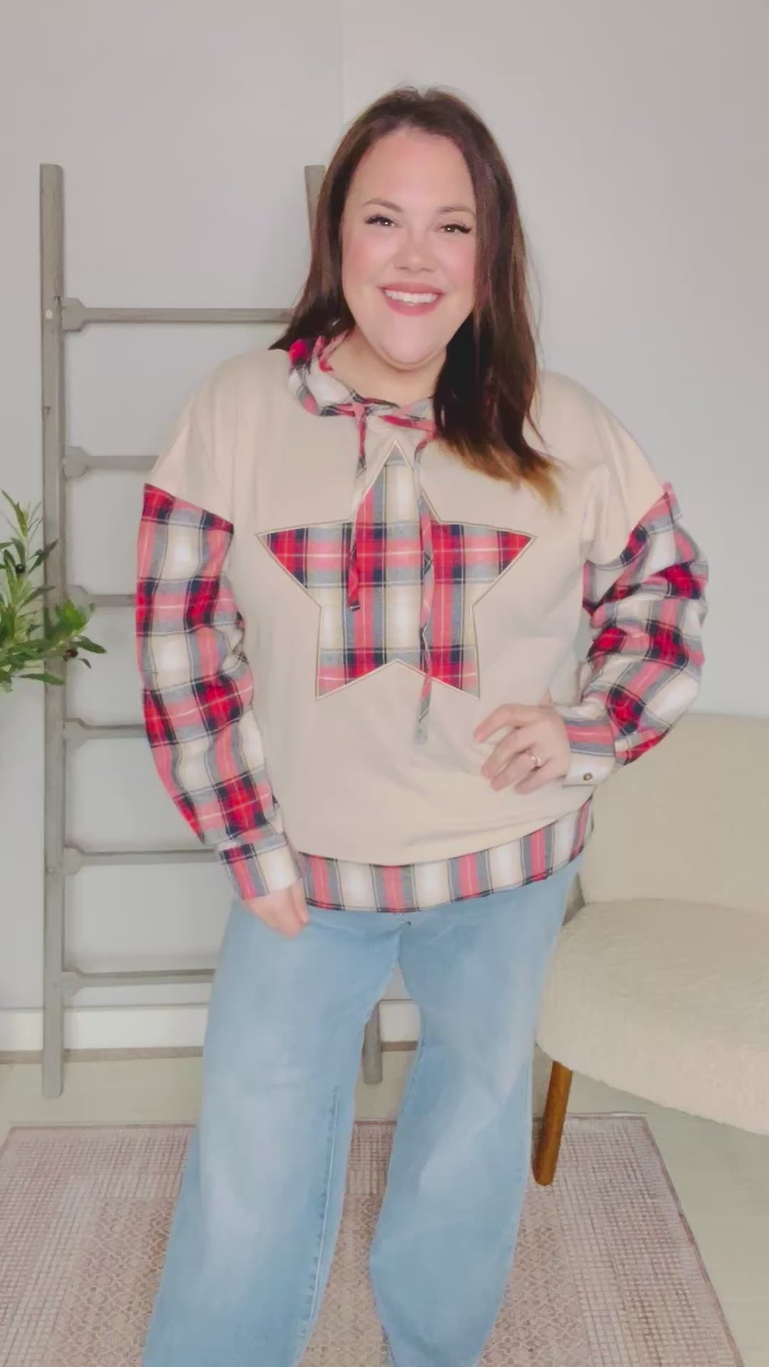 Rustic Retreat Flannel Hoodie