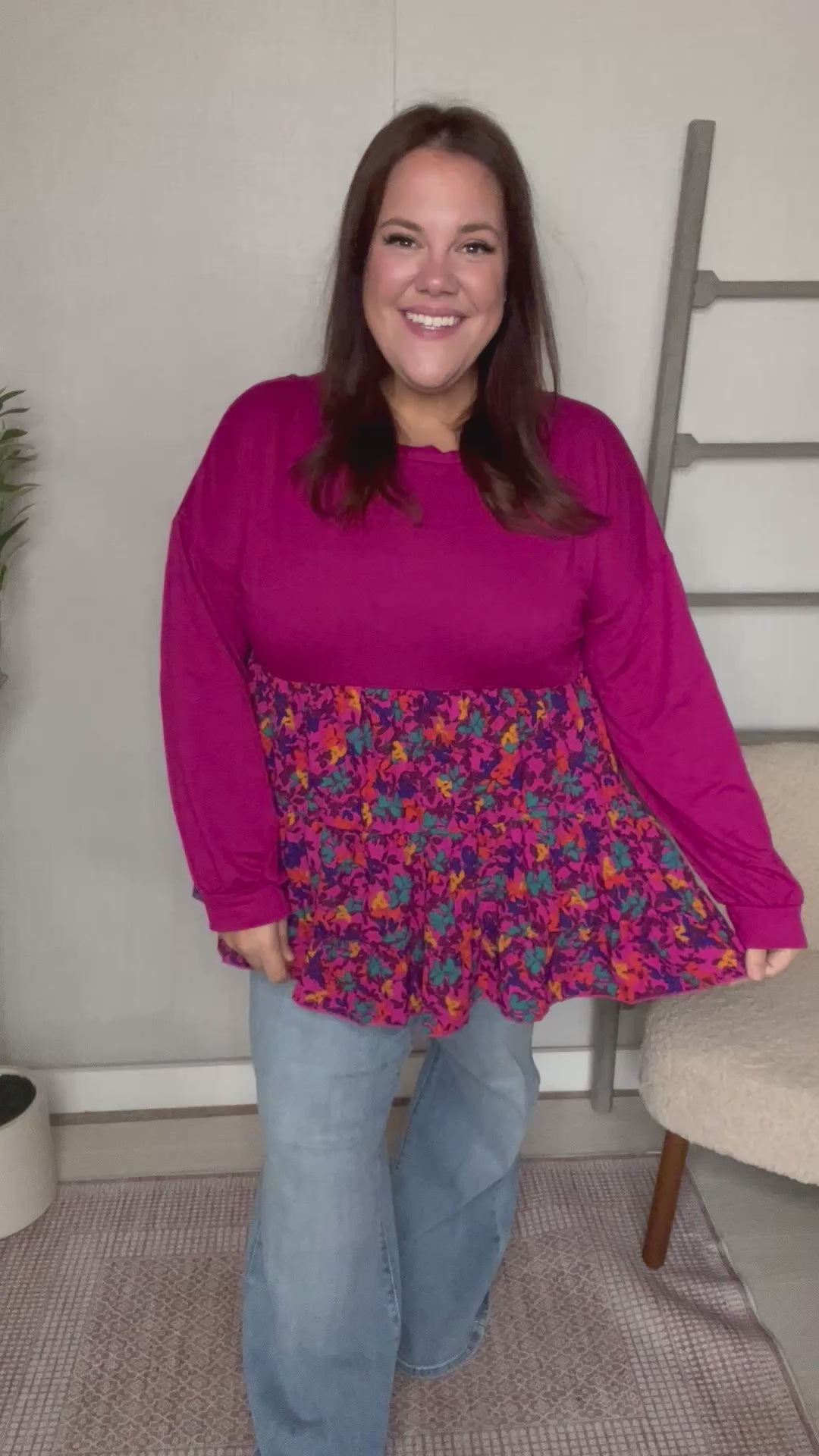 Sweet Fizz Drop Shoulder Top