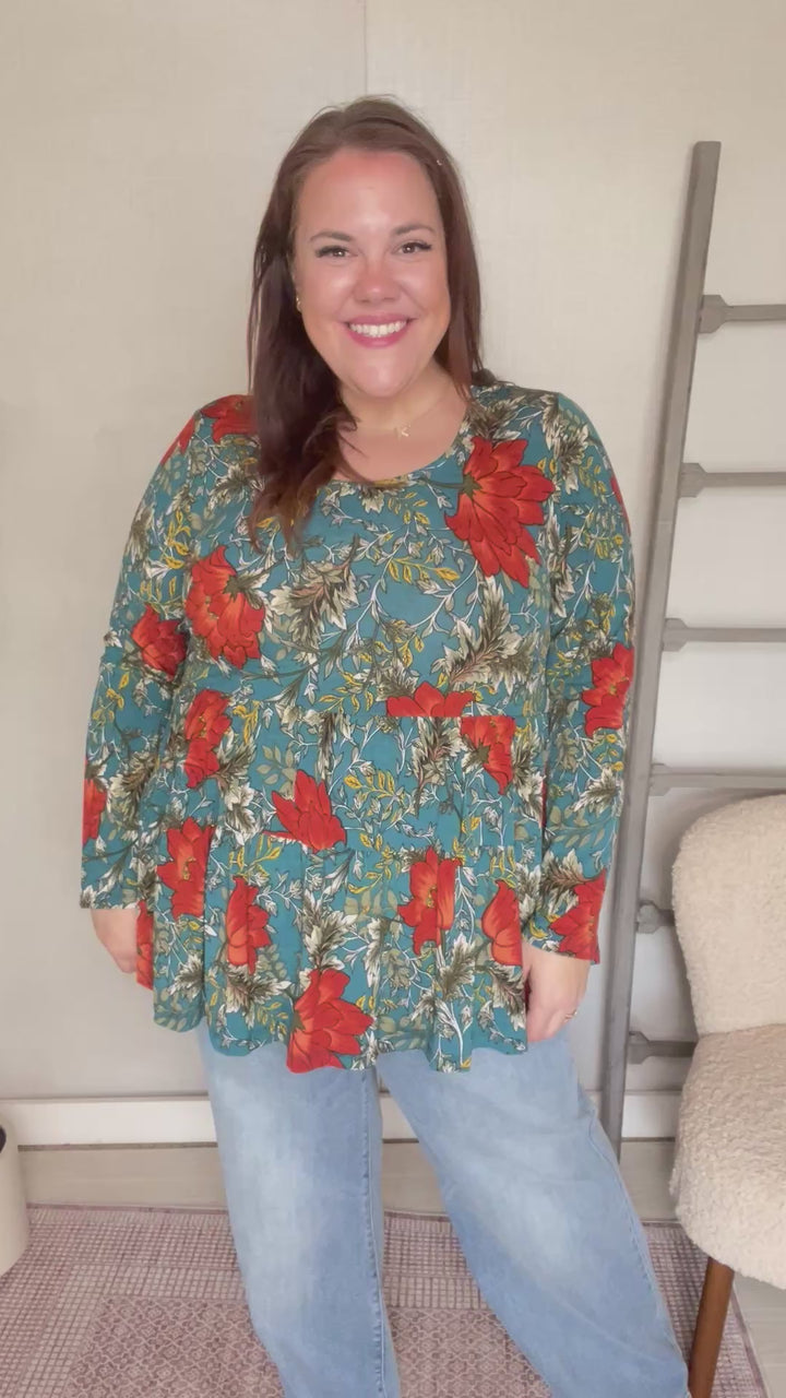 Scarlet Meadow Babydoll Blouse