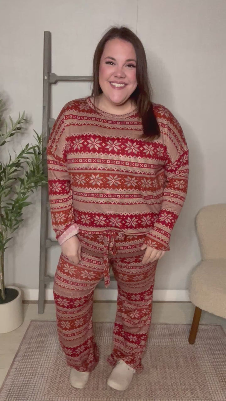 Fair Isle Luxe Loungewear Set