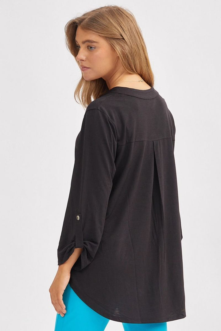 Flattering Fit 3/4-Sleeve Top   Shirts & Tops Joy & Country