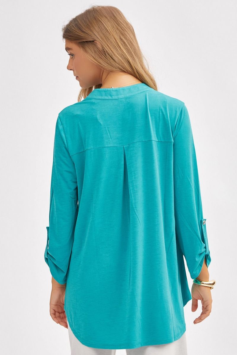 Flattering Fit 3/4-Sleeve Top   Shirts & Tops Joy & Country