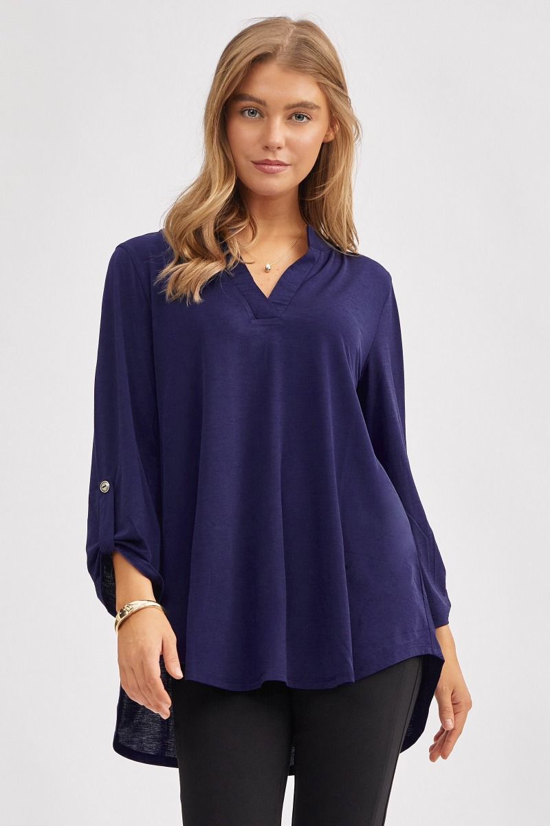 Flattering Fit 3/4-Sleeve Top   Shirts & Tops Joy & Country