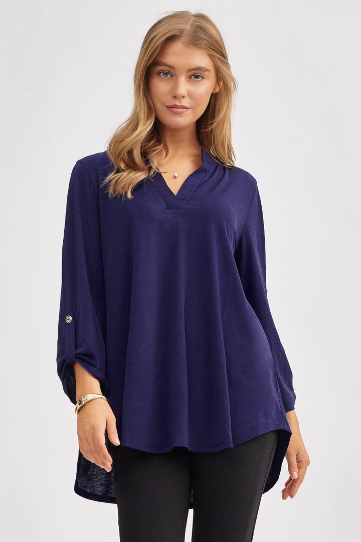 Flattering Fit 3/4-Sleeve Top   Shirts & Tops Joy & Country