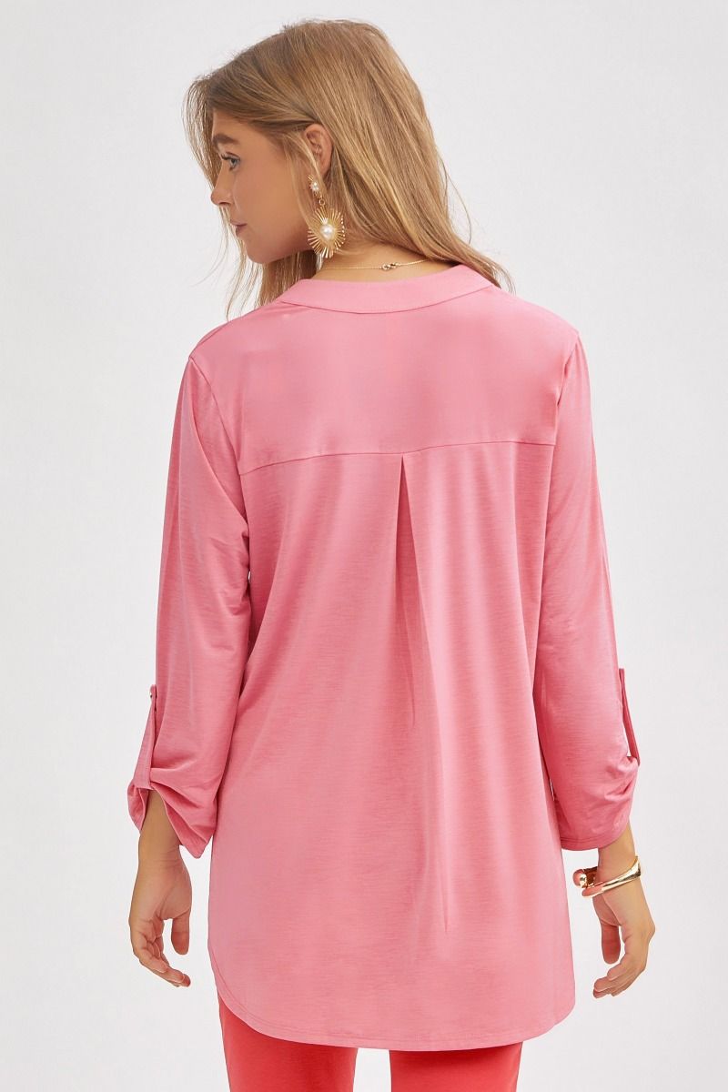 Flattering Fit 3/4-Sleeve Top   Shirts & Tops Joy & Country