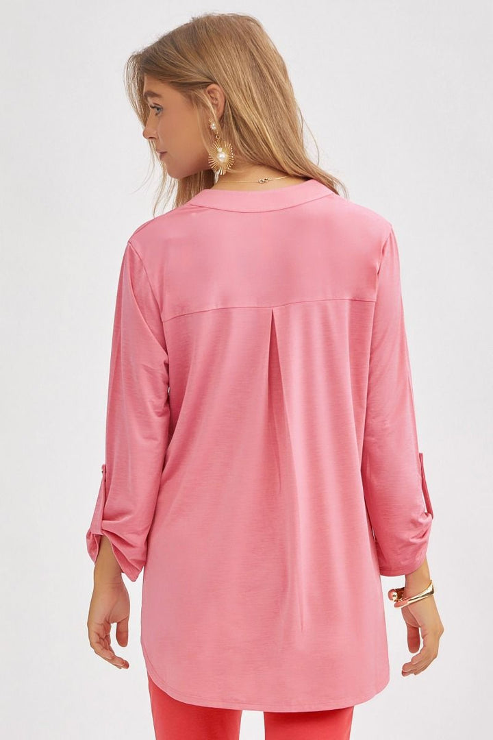 Flattering Fit 3/4-Sleeve Top   Shirts & Tops Joy & Country