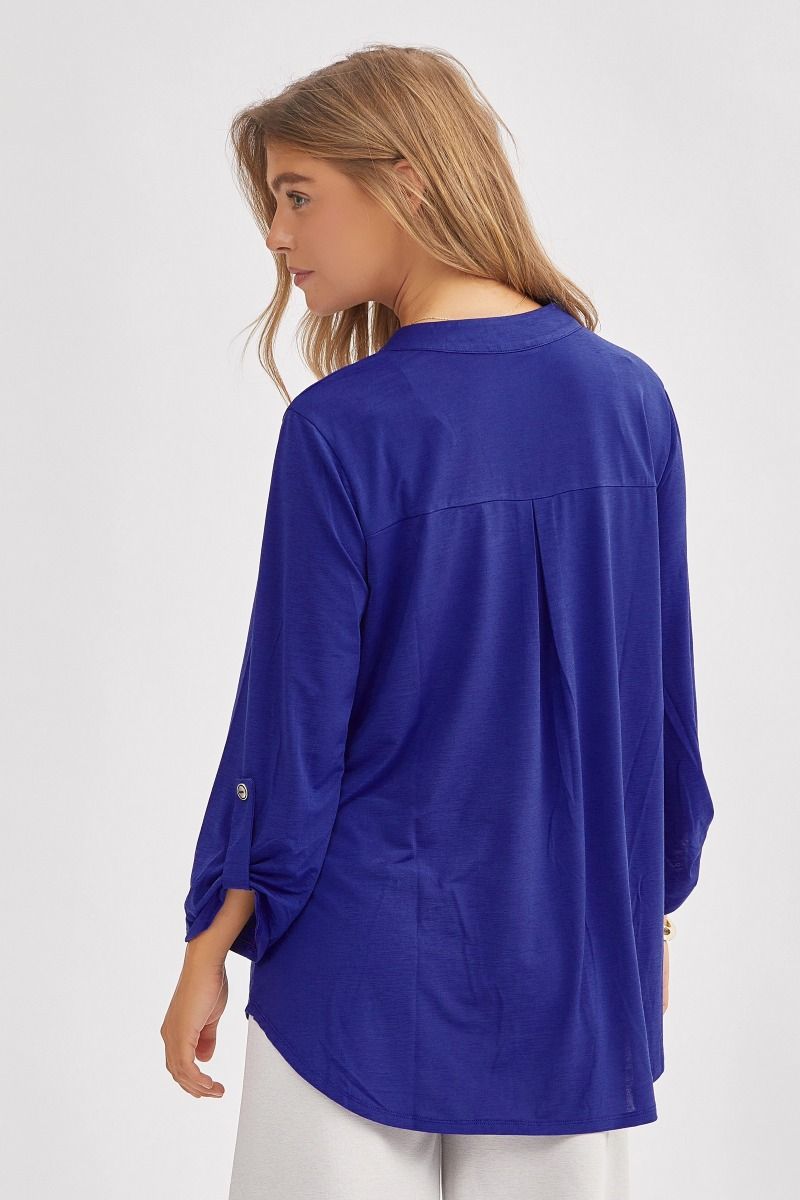 Flattering Fit 3/4-Sleeve Top   Shirts & Tops Joy & Country