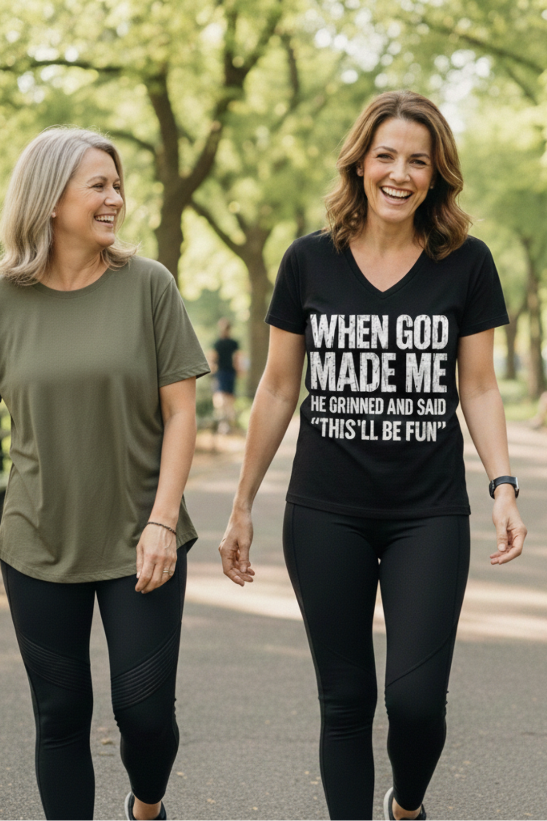 When God Made Me - Unisex V-Neck Tee   V-neck Joy & Country