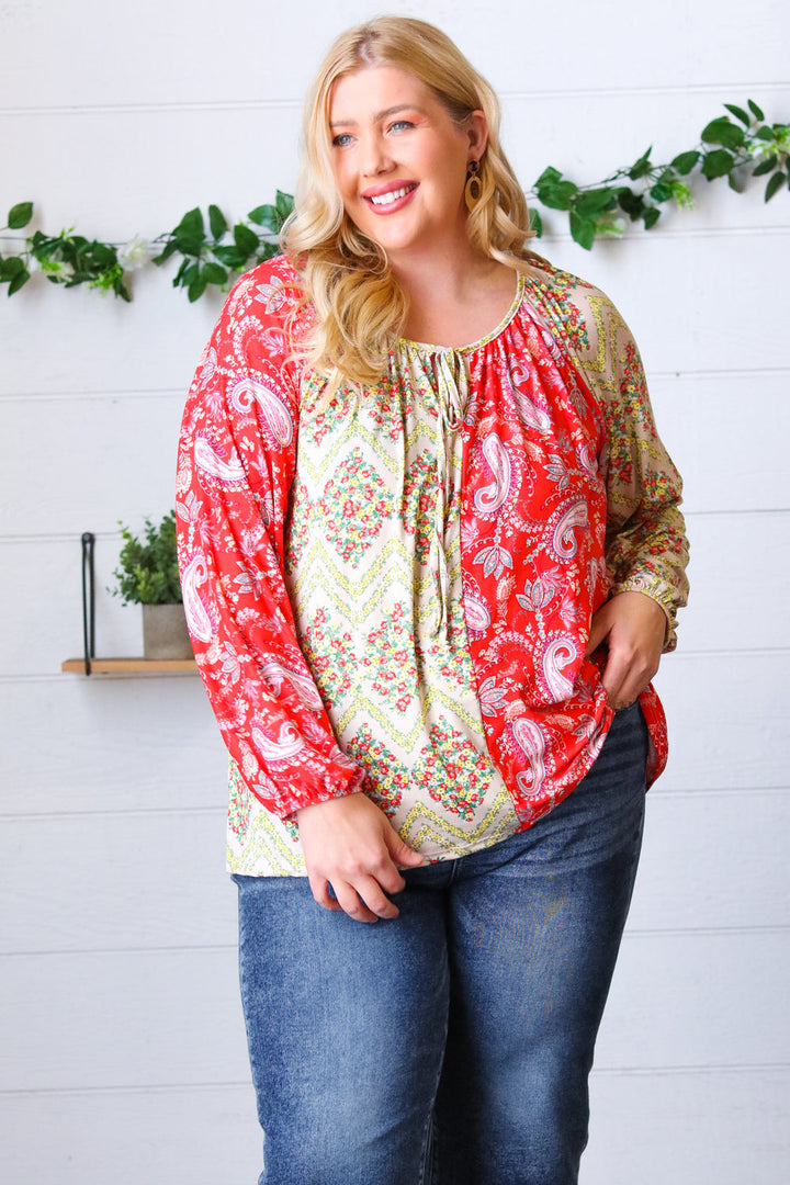 Amazing Day - Paisley and Floral Top