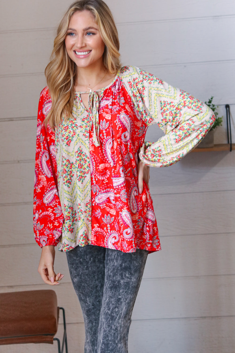 Amazing Day - Paisley and Floral Top