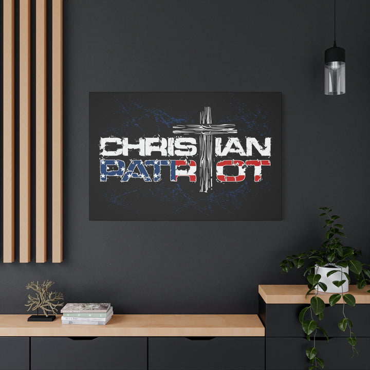 Christian Patriot - Stretched, 1.25" Canvas Art