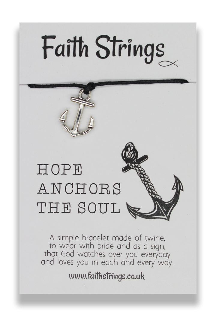 Hope Anchors the Soul - Twine Bracelet